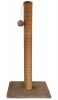 Когтеточка столбик Gamma №10 длинная с игрушкой однотонная 36х36х76 см